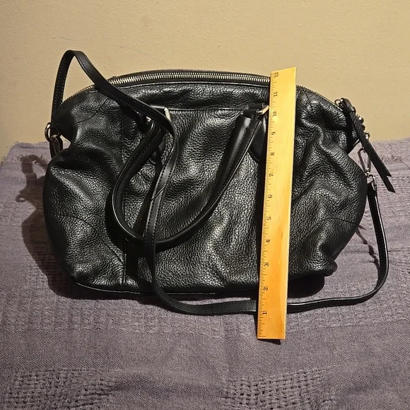 Calvin Klein Soft Leather Barrel Satchel - Picture 4 of 7